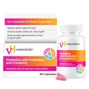 vH Essentials Probiotica voor vrouwen met prebiotica, Cranberry & vitamine C - 60 capsules (30 dagen aanbod) - Vrouwen Probiotica Ondersteuning Gut Balance, vrouwelijke gezondheid en urinetrek gezondheid voor vrouwen