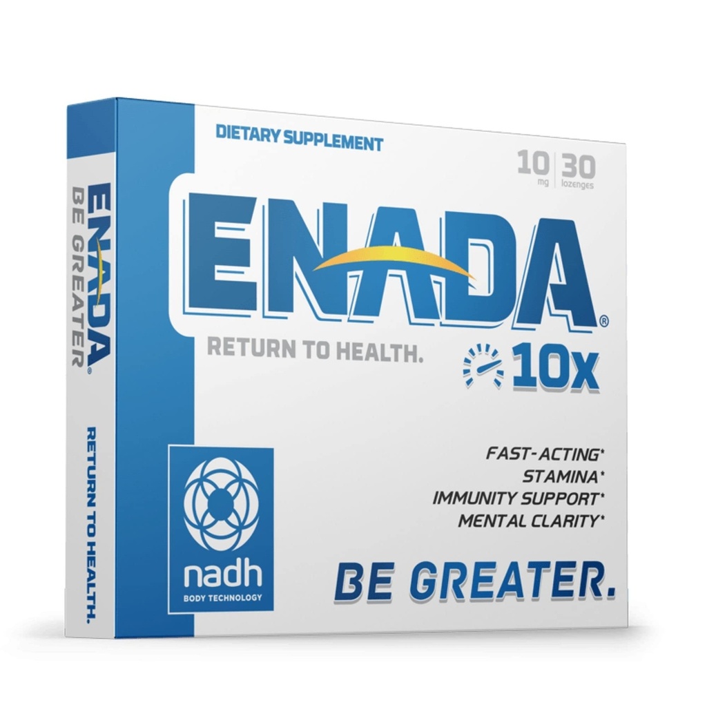 ENADA 10X NADH supplement met snelle acting formule voor actieve levensstijl 