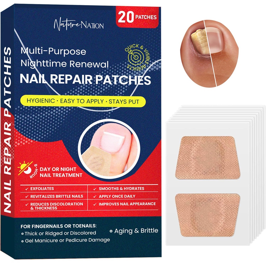 Multi-Purpose Schimmel Nagel Patches, Nail Schimmel Behandeling voor Teennagel, Ingegroeide Teennagel Behandeling, Toe Nagel Schimmel Behandeling Extra sterkte, Nacht Schimmel Nagel Patches