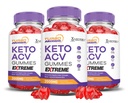 (3 Pack) Turbo Ripped Keto ACV Gummies Extreme 2000MG Turbo Ripped Keto Gummies Vinaigre de cidre de pomme formulé avec de la poudre de jus de betterave de grenade B12 Vegan Non OGM 180 Gummys
