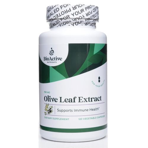 BIOACTIEVE NUTRIËNTEN Olive Leaf Extract supplement - 700mg - 180 plantaardige capsules - 20% Oleuropein Concentraat - Ondersteunt de algehele gezondheid