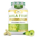 Biologische Veda Amla Capsules - 1500mg, 300 Capsules Biologische Volle Fruit Amla Poeder - Natuurlijke Vitamine C voor Immuniteit, Huidstraling, Antioxidanten - Vegan, Niet GGO, Raw Vitamine C Supplementen