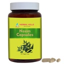 HERBAL HILLS Neem Capsules 120 Vegie Capsules Neem Leaf Azadirachta Indica 700 mg Poeder en Extract Blend in a Capsule