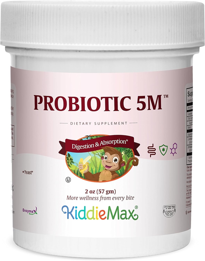 Maxi Health KiddieMax Probiotic 5M - Acidophilus - Gezonde spijsvertering Flora - 2 Ounce Powder - Kosher