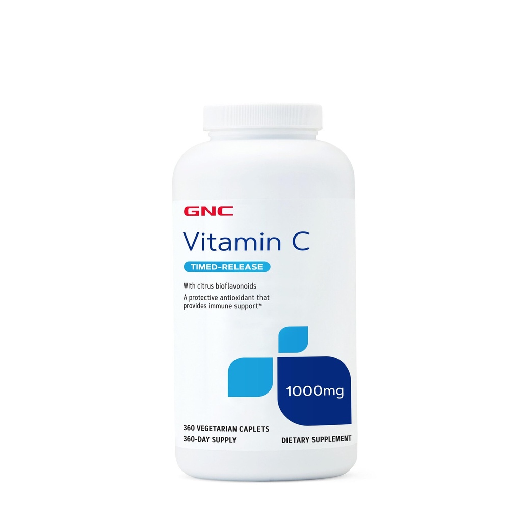 GNC Vitamine C 1000mg Supplement, Getimed Release, Biedt Immune Ondersteuning, 360 Servings