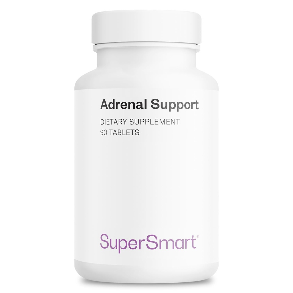 Supersmart - Adrenal Support (Adrenal Support) - met Rhodiola Rosea, Holy Basil Tulsi, Magnesium - Adaptogenic Herbs Supplement 