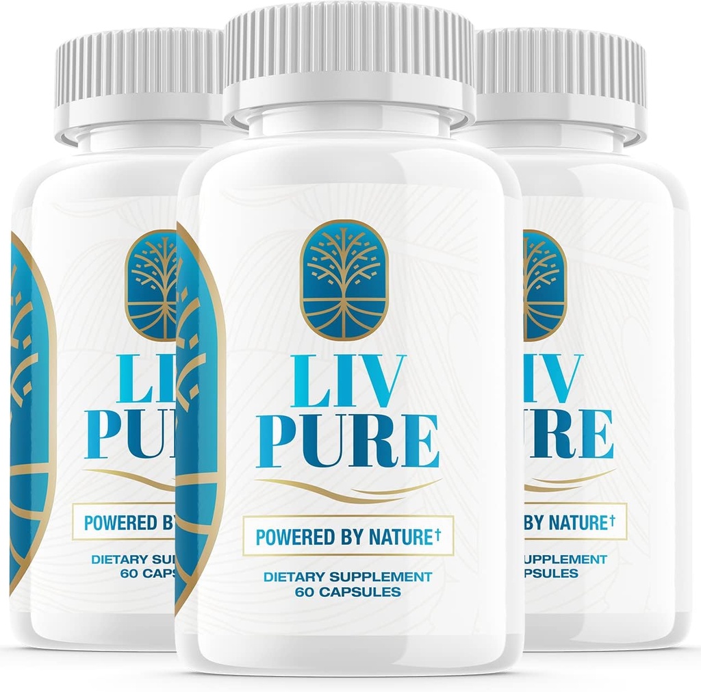(3 Pack) Liv Pure Powered by Nature Advanced Formula Liver Live Pure Perification Function Supplement (180 Capsules)