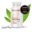 Power through - Supplément Cerveau Nootropique pour la Mémoire et Focus avec L-Theanine, Bacopa Monnieri, Rhodiola Rosea, B12, Pills d'énergie, Support d'humeur et Meilleur Supplément Cerveau pour Memory Focus