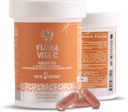 Flora Vita C Probiotic & Antioxidant, Liposomal Pureway C, Immuun Support, Collageen Booster Plus Digestieve & Gut Support for Women & Men - Lactobacillus and 12 Geregistreerde Probiotica - 30 Day Supply