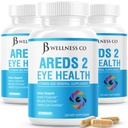 JB Wellness AREDS 2 Vitamine oculaire et supplément minéral, contient de la lutéine, de la vitamine C, de la zéaxanthine, du zinc et du supplément pour améliorer la vision - 180 Compte