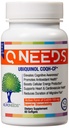 QNeeds® coqh-cf Ubichinol 100 mg COQ10 klinisch bewezen verbeterde levering voor maximale absorptie, verbeterde mitochondriale ondersteuning, antioxidant voor hartgezondheid, 60 graaf Softgels