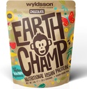 Poudres de protéines végétales (1kg) - 28 portions - EarthChamp by Wyldsson - Poudre de protéines de chocolat à base végétale Shake - Sans lait - Sans lactose (Choc)