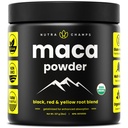 Biologische Macapoeder - Peruaans geteelde Maca Blend with Yellow, Black & Red Roots - Gelatiniseerd voor superieure biologische beschikbaarheid - Natural, Vegan & Non-GMO, 8oz