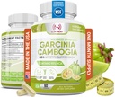 100% Pure Garcinia Cambogia Extract met 95% HCA - Manage Food Cravings - Beste Carb Blocker voor vrouwen en mannen - Max Strength Garcinia Cambogia Raw Diet Pillen Made in USA - 60 Veggie Capsules
