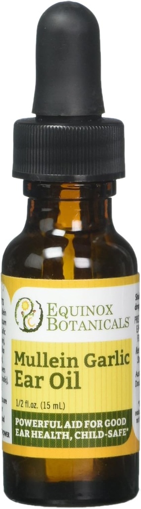 Equinox Botanicals Mullein Knoflook oorolie .5 oz