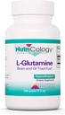 Nutricologie Poudre de L-Glutamine - Santé Gut pour les hommes et les femmes, Acid Amino de forme libre, Pure, supplément 4.7g - 7.1 Ounce