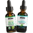 Oregano olie organische vloeibare druppels & chlorofyl - olie van Oregano druppels tinctuur Extract & Vegan Chlorofyl vloeibare lichaam Detox Reiniging Immune Ondersteuning - Digestieve Gut Health Odor Cleanse Supplement