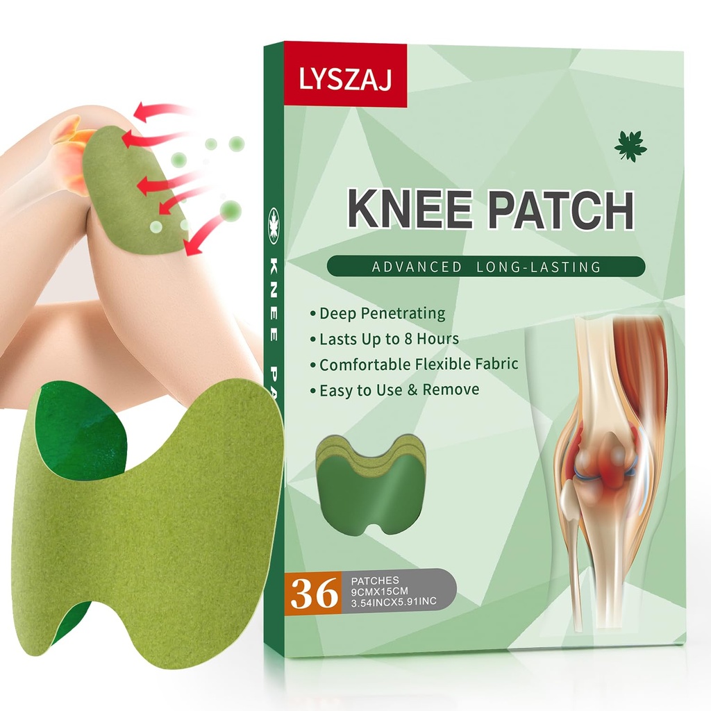 36Stuks knie Patches, Wormwood Extract Sticker 8-Hour Heat Patches van Joint voor knie, rug, nek, schouder