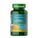 Puritein's Pride Kurkuma Curcumin 1000mg, Standarized tot 95% Cucuminoïden, Kruidendieet Supplement voor Antioxidant Health, 60 Radpid Release Capsules