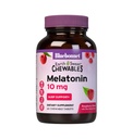 BlueBonnet Nutrition EarthSweet Melatonine 10 mg Fast-Acting Quick Solution Nachtrust en rustgevende slaapondersteuning - Slaaphulp - Glutenvrij, Veganistisch - Raspberry Flavor - 60 Kauwbare tabletten