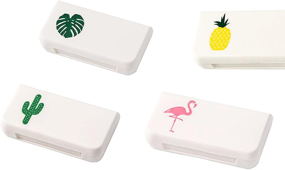 SagaSave Travel Pill Case 3 Compartiments Portable Pill Case Stofdichte en Vocht-Proof Dagelijkse Pill Case Kleine pil Box voor Vitaminen, Visolie, Supplementen(4 Styles)