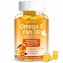 Omega-3 Suppléments à l'huile de poisson: Pure 1000mg Omega-3 Gommies Soutien Coeur articulaire Eye Cerveau Immune Santé 60 Gommies 30 Jour d'approvisionnement