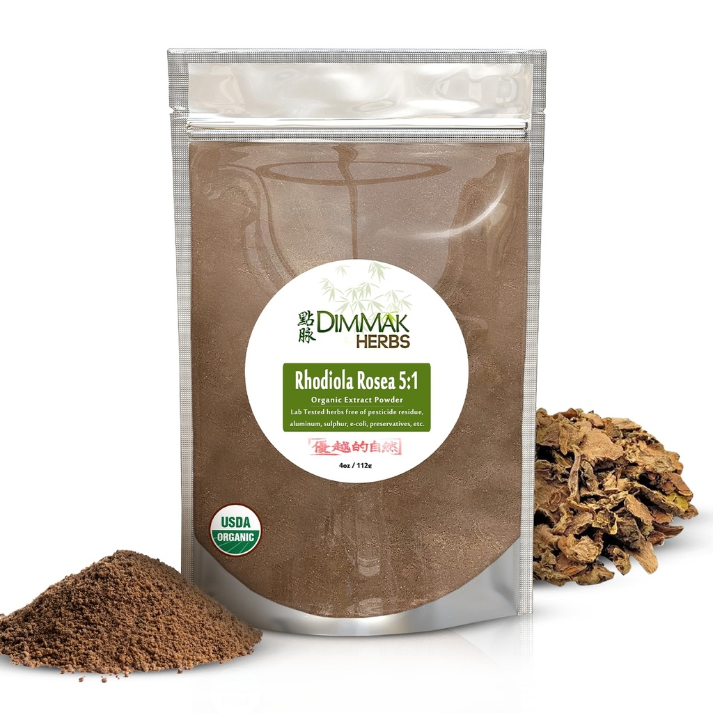 Biologische Rhodiola Rosea Poeder Extract 5:1 4 Ounce 