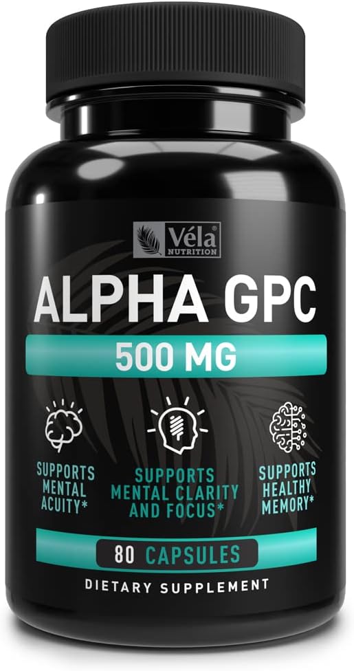 Alpha GPC 500mg Capsules 80 Count 