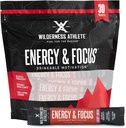 Wilderness Atlete - Energy & Focus . . Energy Booster voor vrouwen en mannen - Energy Drink Mix met natuurlijke cafeïne - Low-Carb, Zero Sugar Energy Drink Powder - 30 Serving Energy Drink Packets (Cherry)