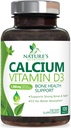 Supplément de calcium avec vitamine D3-1200 mg Calcium par portion avec D3 pour la meilleure absorption - Supports Imune Health, Bones & Dents - Le calcium de la nature est mis en bouteille aux États-Unis pour les femmes et les hommes - 120 comprimés