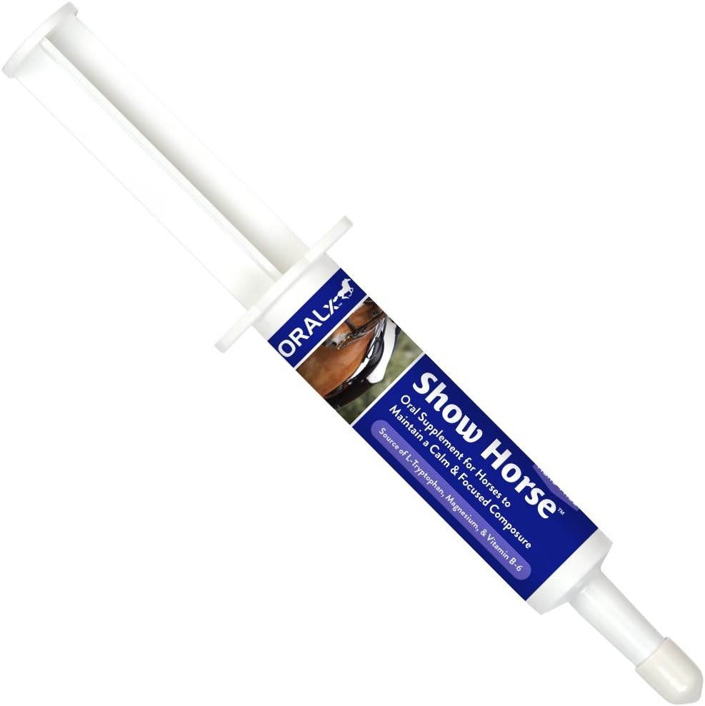 Toon Horse. Herb-Free Calming Paste voor paarden. L-Tryptofaan, vitamines en mineralen helpen kalmte, gericht comfort tijdens evenementen en vervoer te behouden. Oz, USA-Made.