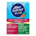 Alka-Seltzer Plus Maximale sterkte PowerMax Sinus Congestie & Pijn Geneeskunde, Dag + Nacht Liquid Gels - Krachtige verlichting voor koude en griep, + Sinus Congestie voor volwassenen en kinderen 12+ Jaar, 24 Tellen