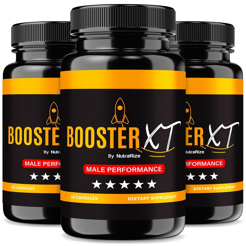 NutraRize (Pack de 3 Booster XT pour les hommes, Capsules d'amélioration masculine, Formule Premium pour soutenir l'énergie quotidienne et les performances de pic, pilules multivitamine pour la santé globale, revues (180 capsules)