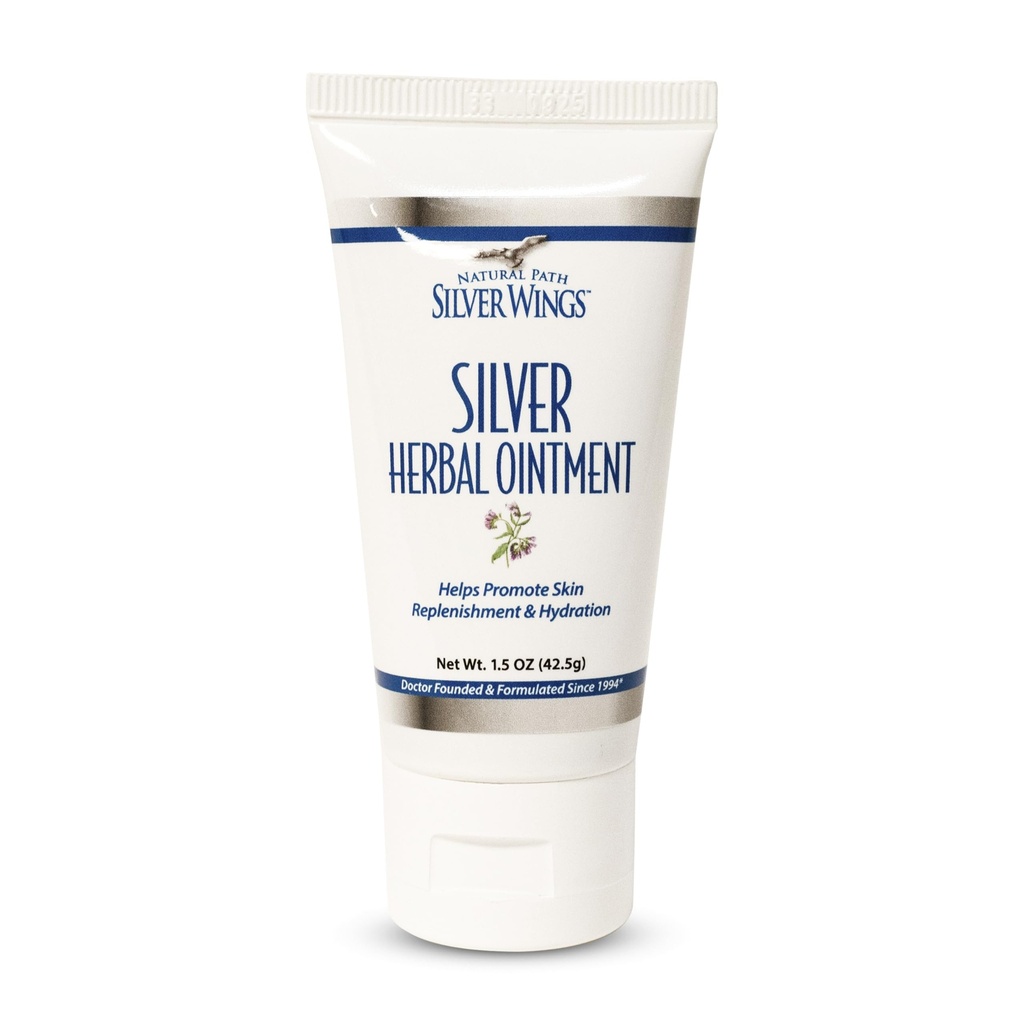 Natuurlijke pad Silver Wings 250ppm Zilver Herbal Zalf - voedende en vochtinbrengende huidverzorging 1.50oz