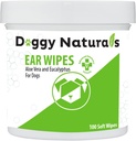 Hondenoorreiniger Wipes with Aloë and Eucalyptus (100 Count) - Otic Cleanser for Dogs (Made in U.S.A) (100ct Wipes with Aloë & Eucalyptus)
