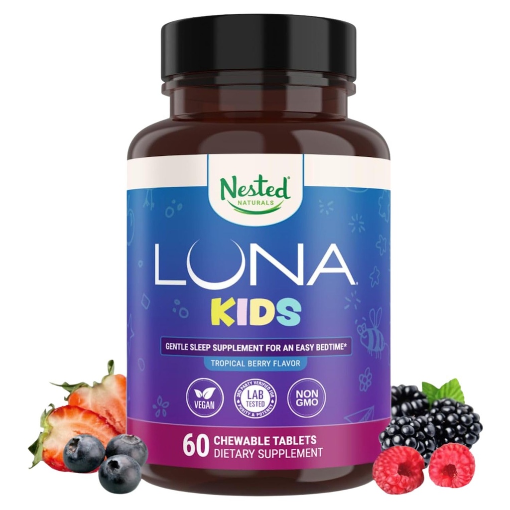 LUNA Kids #1 Slaaphulp tabletten voor kinderen 4+ en gevoelige volwassenen 