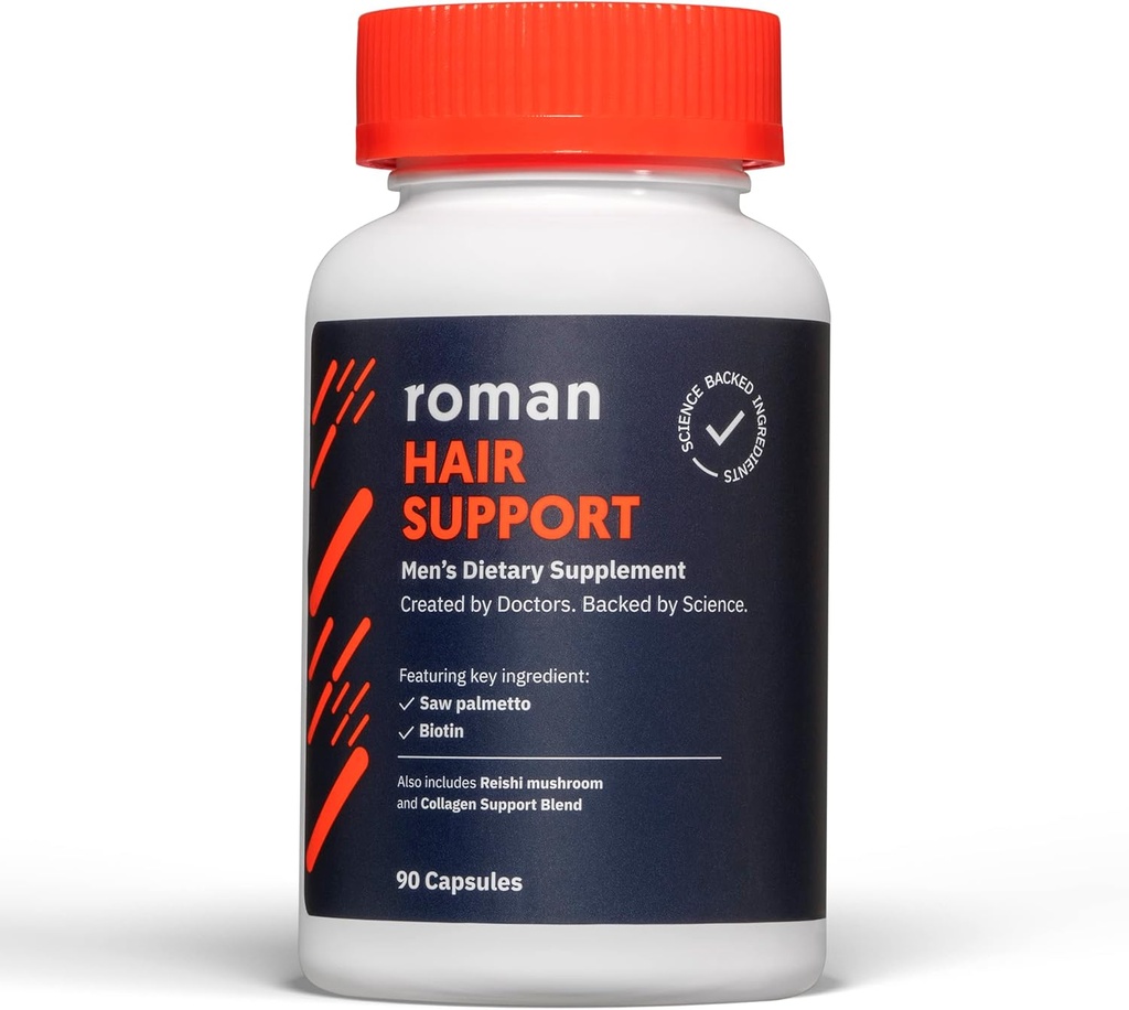 Supplément de soutien pour cheveux Ro pour les hommes avec Saw Palmetto, Zinc et Biotin pour aider à soutenir et cheveux Nourish.