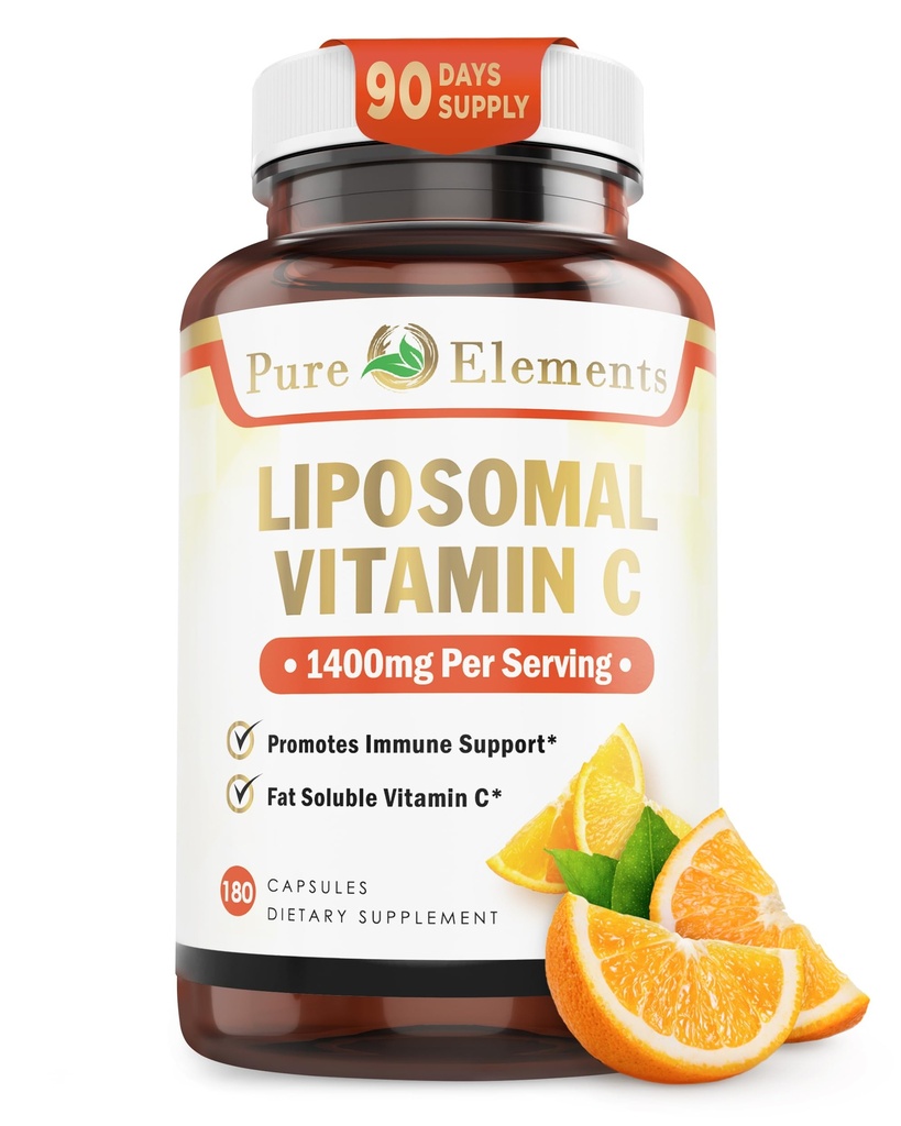 Liposomale vitamine C Dieetsupplement, Capsules Niet GGO, Sojavrij, Glutenvrij