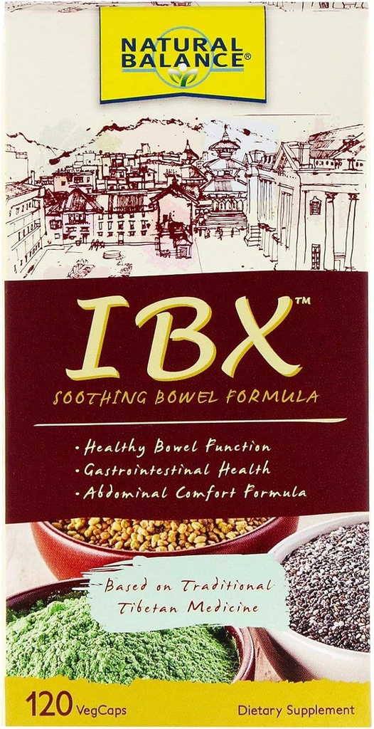 Natuurlijke Balance IBX Verzachtende Bowel Formula, 120 VegCaps
