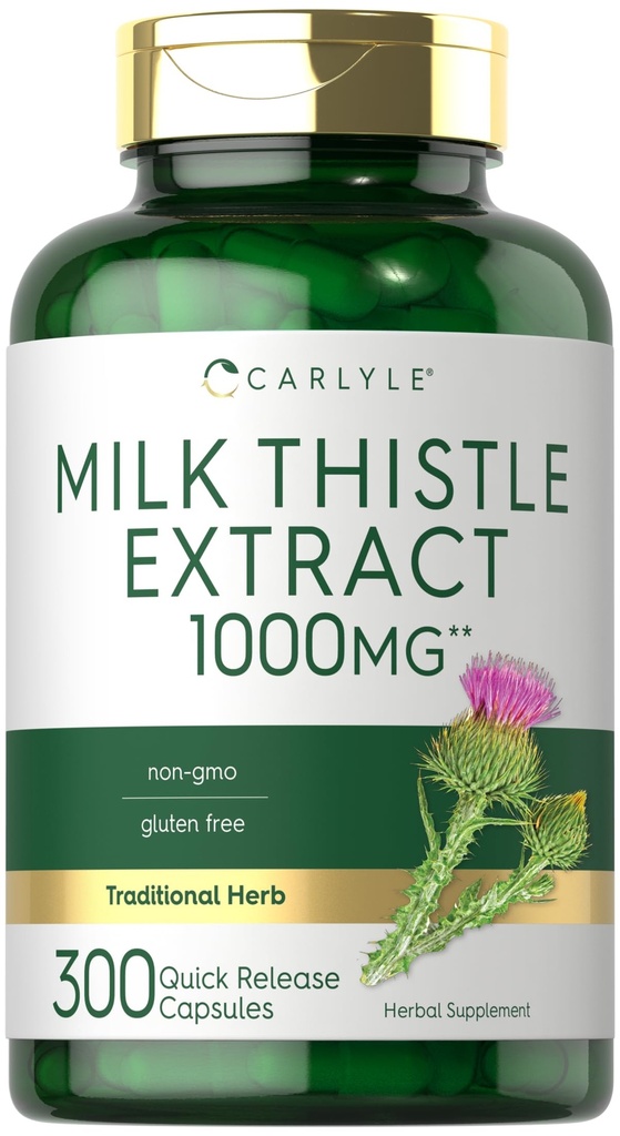 Carlyle Milk Thistle 300 Capsules Non-GMO, Glutenvrij Extract