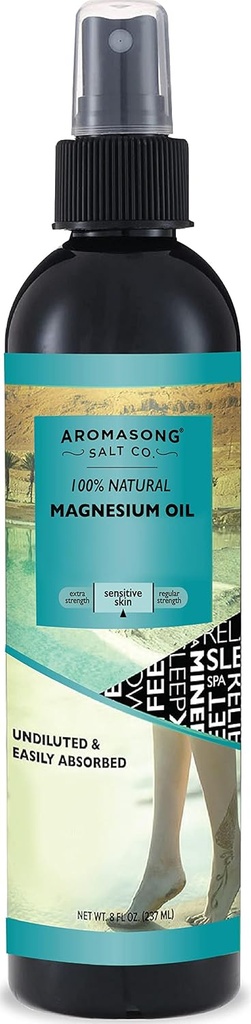 Spray de magnésium ultra pur pour peau sensible, 8 OZ,