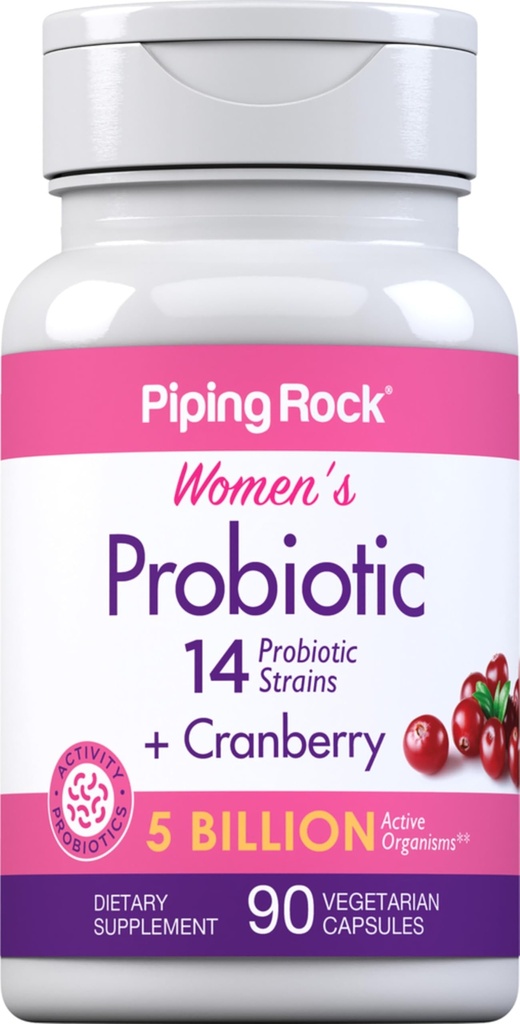 Piping Rock Probiotic met Cranberry voor vrouwen 