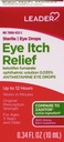 LEADER Steriele oogdruppels voor oogallergie & jeukreliëf, Ketotifen Antihistamine oplossing 0,035%, werkt in minuten, tot 12 uur, voorgeschreven sterkte 0,34 oz