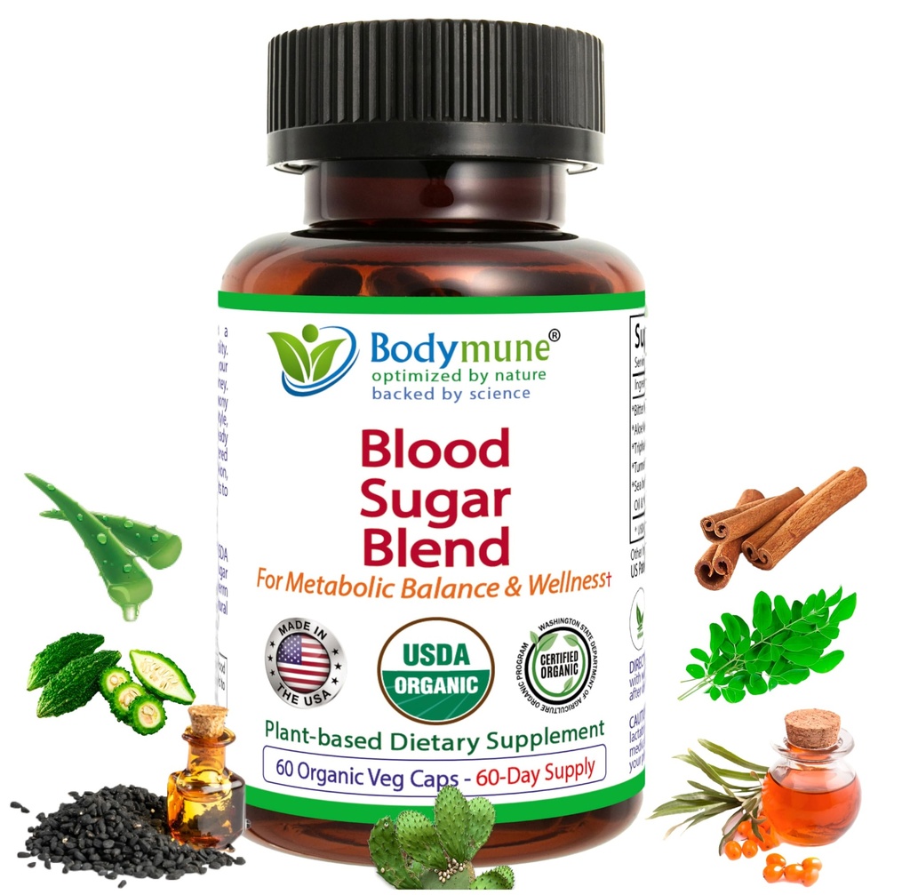 USDA Organic Blood Sugar Blend Ondersteunt Gezond Metabolisme* 