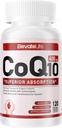 CoQ10-400mg-Softgels met PQQ, BioPerine & Omega-3, Coenzyme Q10(Ubichinon) Supplement voor hoge absorptie, krachtige antioxidant, ondersteuning hart en energieproductie, 120 porties