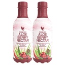 Forever Living - Aloë Berry Nectar - 90,7% Pure Aloë Vera Gel met veenbessen en appels - Geen conserveringsmiddelen - 1L (pakket van 2)