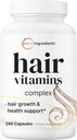 Micro Ingrediënten Haargroei Vitaminen voor vrouwen & mannen, 240 Capsules 