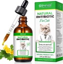 Antibiotica voor katten, Premium Cat Antibiotica Supplemen, Natuurlijke Antibiotica voor katten, Dierensupplementen, Cat Antibiotica Ondersteunt Immune & Katten Allergie Relief, Katten Multivitamine - 2 Fl Oz / 60ML
