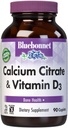 Bluebonnet Nutrition Calciumcitraat & Vitamine D3, Bone Health*, Non-GMO, Kosher Parve, Glutenvrij, Sojavrij, 90 Capletten, 22,5 porties