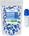 XPRS Nutra Taille 0 Capsules vides - 1000 Compte Capsules de gélatine vides - Pills Bricolage Capsule Remplissage - Pure Pilule de gel pour Do-It-Youlf Suppléments (Blue/White)